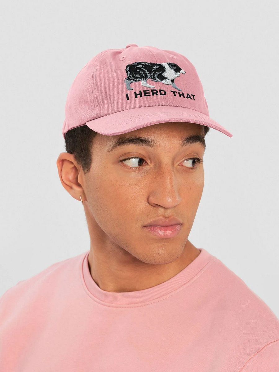 I Herd That Classic Dad Hat(Embroidered) of an Australian Shepherd(Black & White) product image (27)