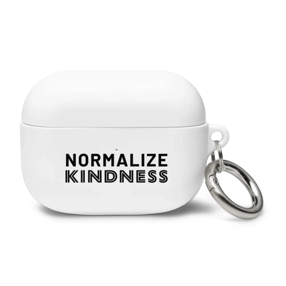 Normalize Kindness AirPods case (black text) product image (44)