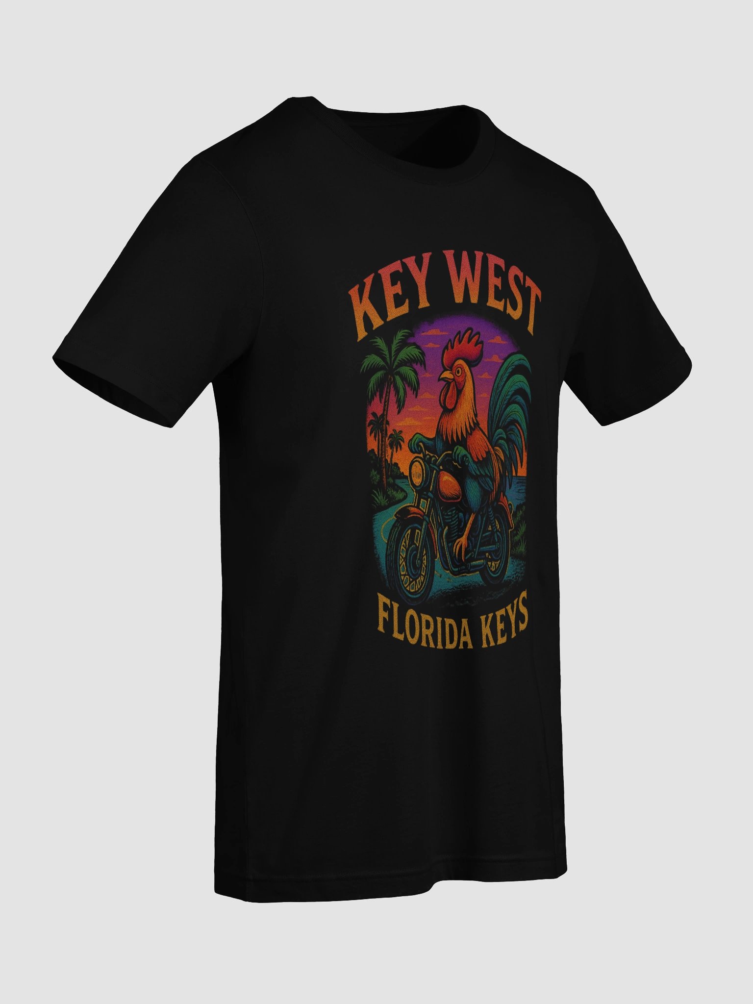 Key West Rooster Rider T-shirt Unisex Ultra-Soft Paradise Tee product image (46)