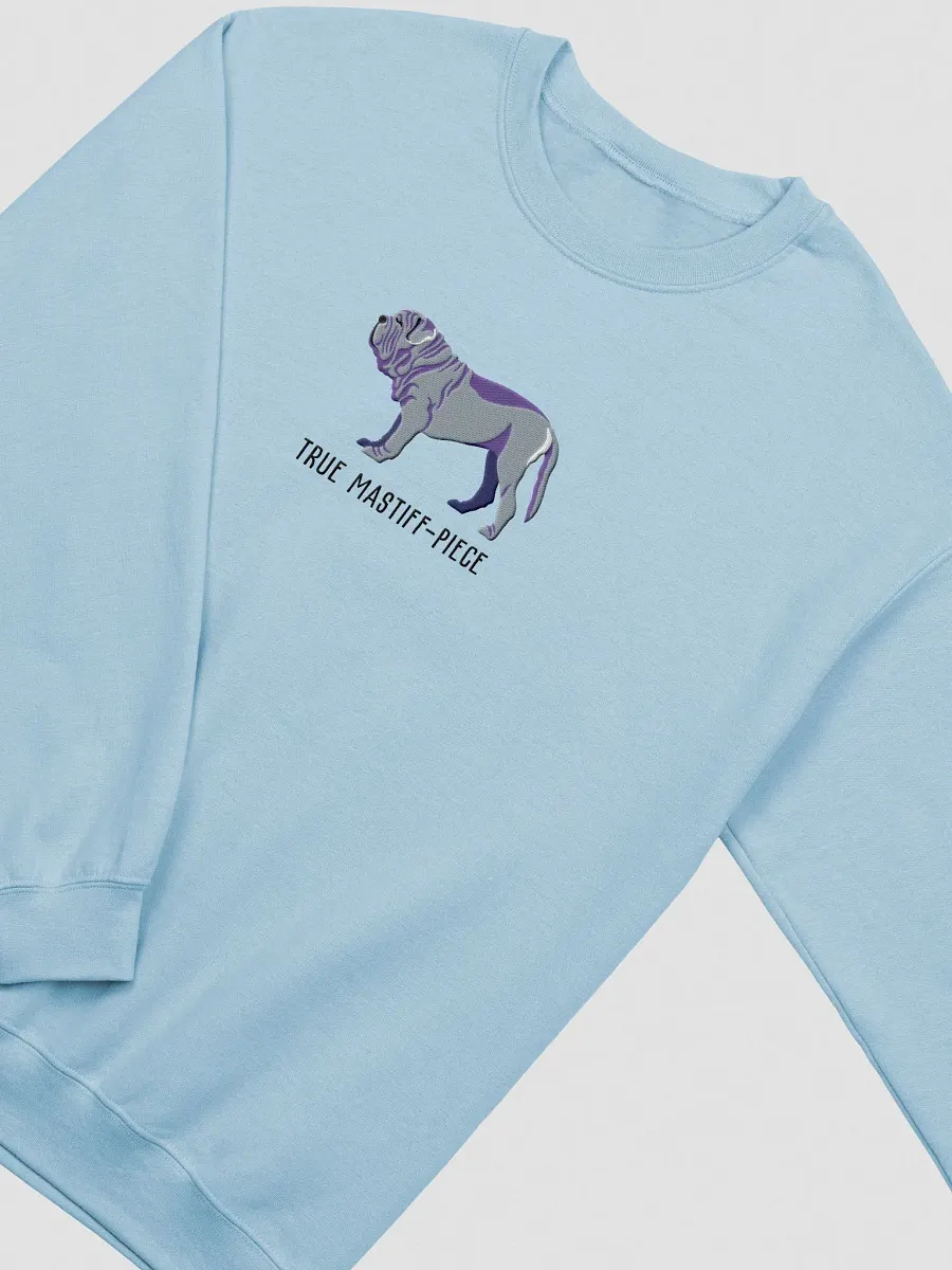 True Mastiff-Piece Sweatshirt (Embroidered) of a Neapolitan Mastiff(Blue) product image (6)