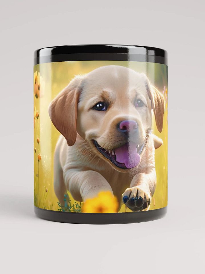 Field Day Fetch: Black Glossy Mug for Dog Lovers product image (1)