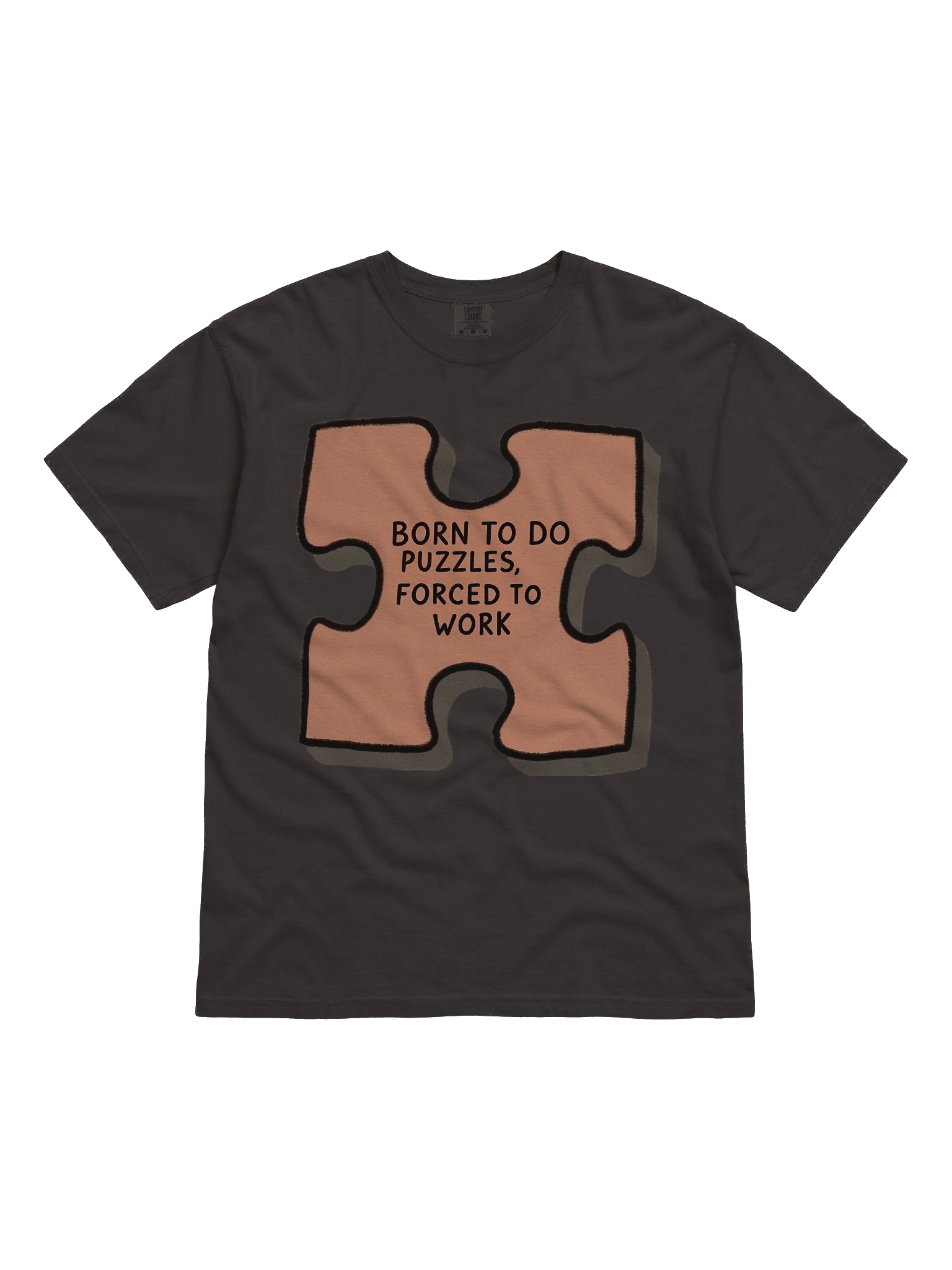 Born to Do Puzzles – Funny Puzzle Lovers Graphic Tee for Work & Play product image (2)