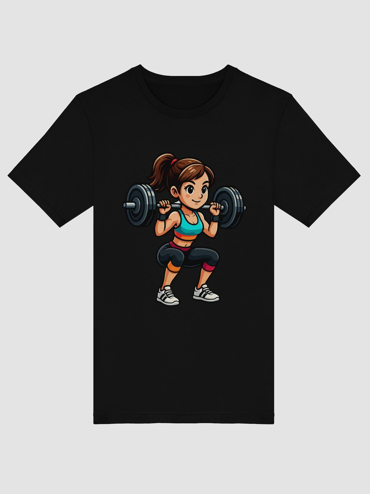Gym Squat Queen Cartoon Character Tee product image (24)