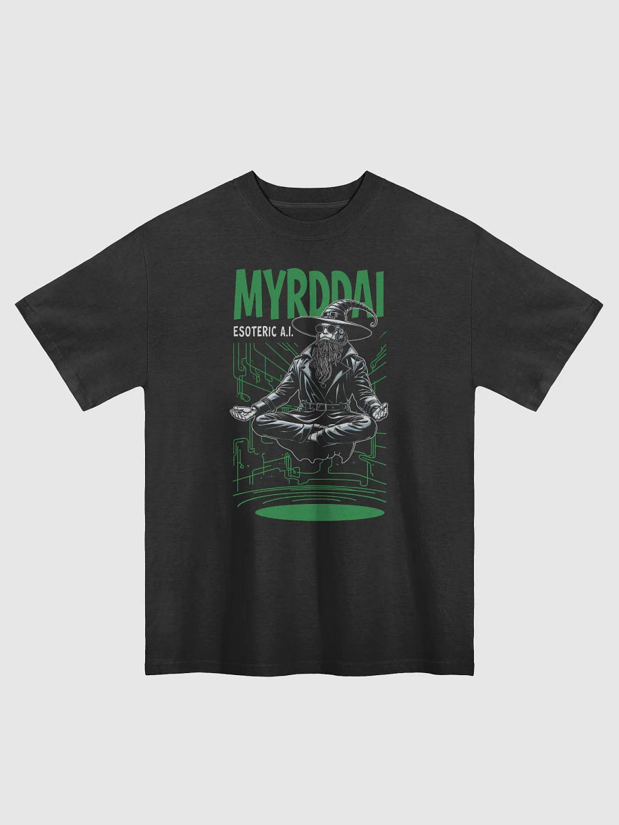 MYRDDAI: 90s Retro Cyberpunk Style with Back Logo - Oversized Faded T-Shirt product image (1)
