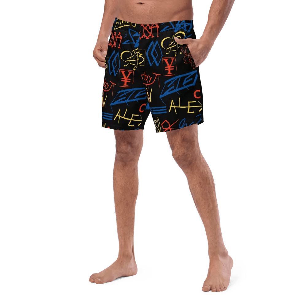 UBL Graffiti Tag Swim Trunks product image (2)