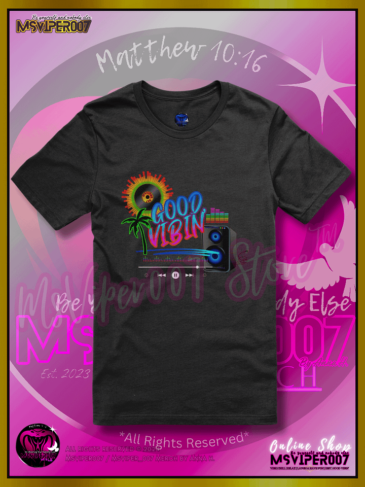 T-Shirt - MsViper007's "Good Vibin'™ [spectrum]" Gaming Comfort T-shirt By Anna H. product image (1)