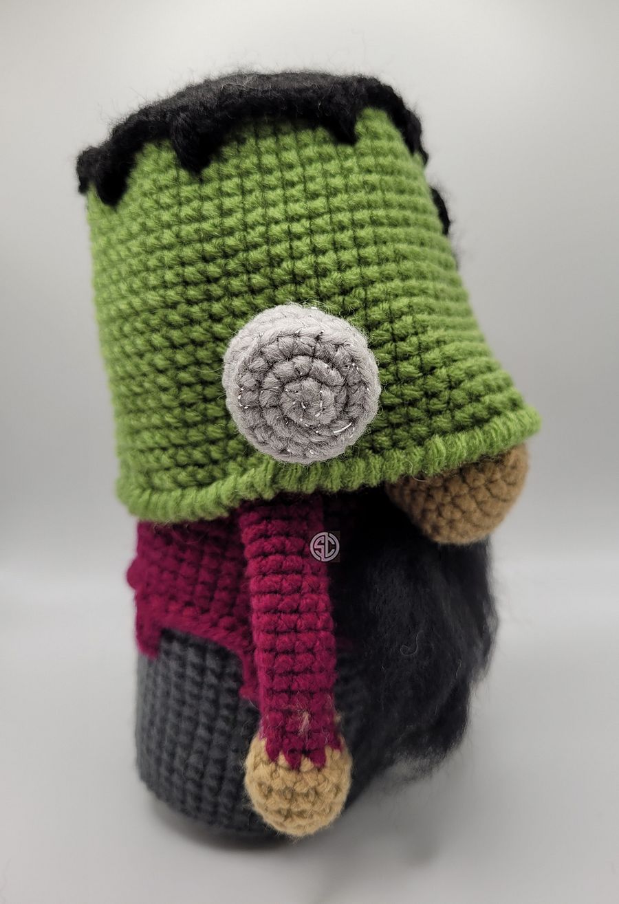 Horror Frankie Gnome Crochet Doll - Made to order 🐑 product image (3)