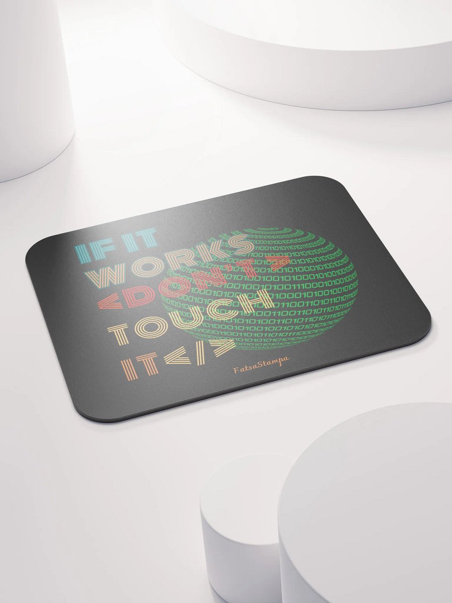 Binary Code Sphere Mouse Pad product image (4)
