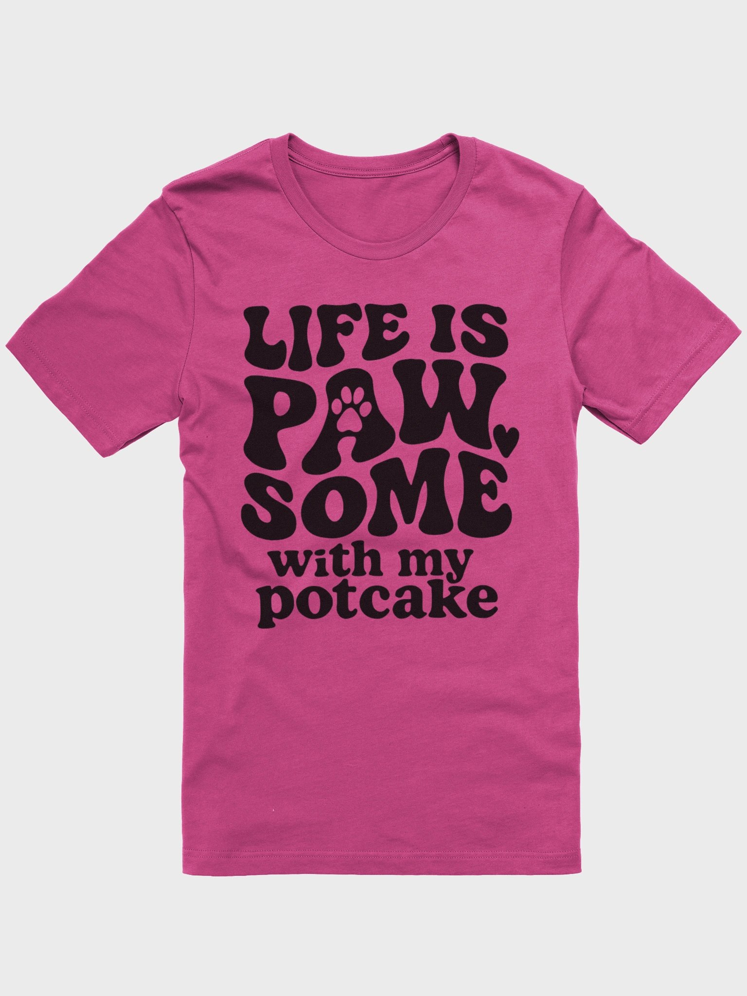Life is PAW-SOME with My Potcake Dog T-Shirt - Cute Pet Parent Tee product image (1)