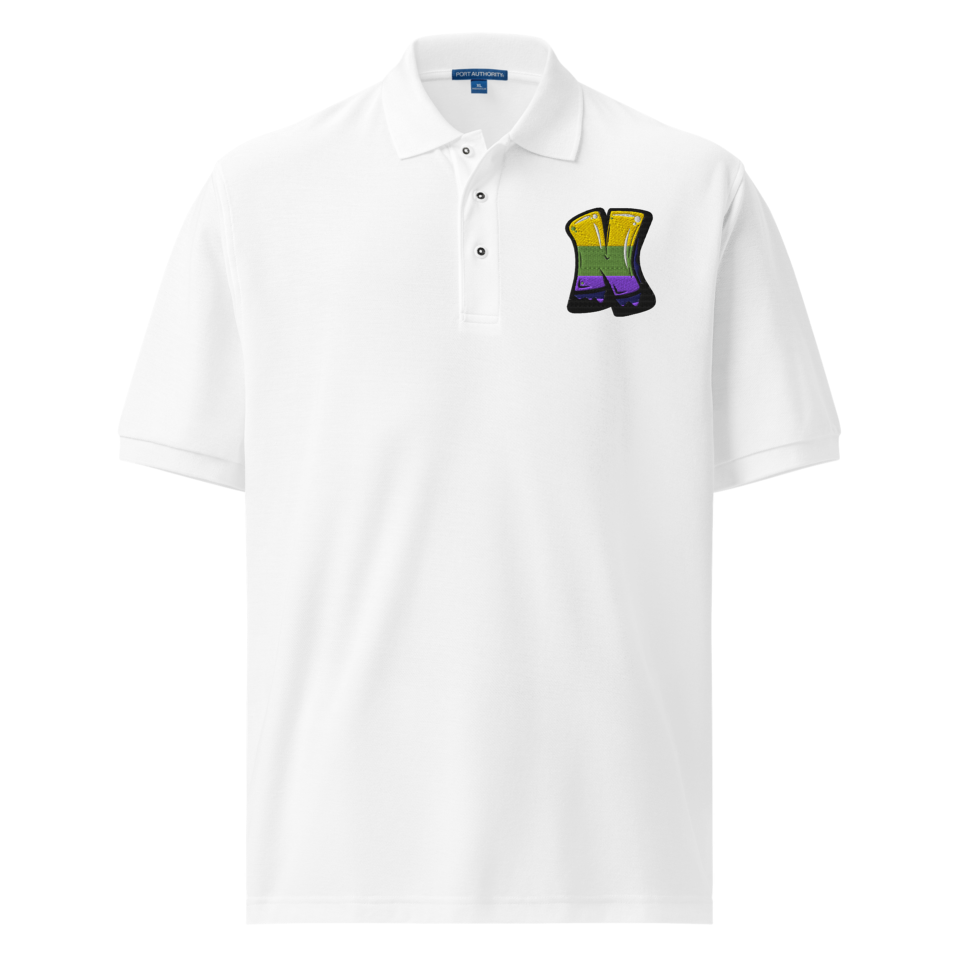 Glossy Striped 'N' Polo Shirt product image (1)
