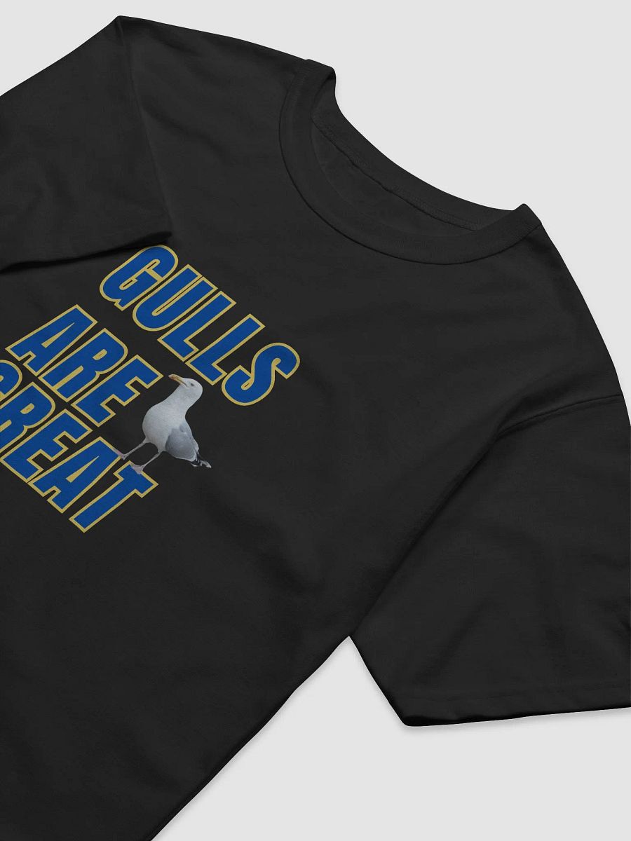 GULLS ARE GREAT Relaxed T-shirt with Blue & Yellow Text product image (9)