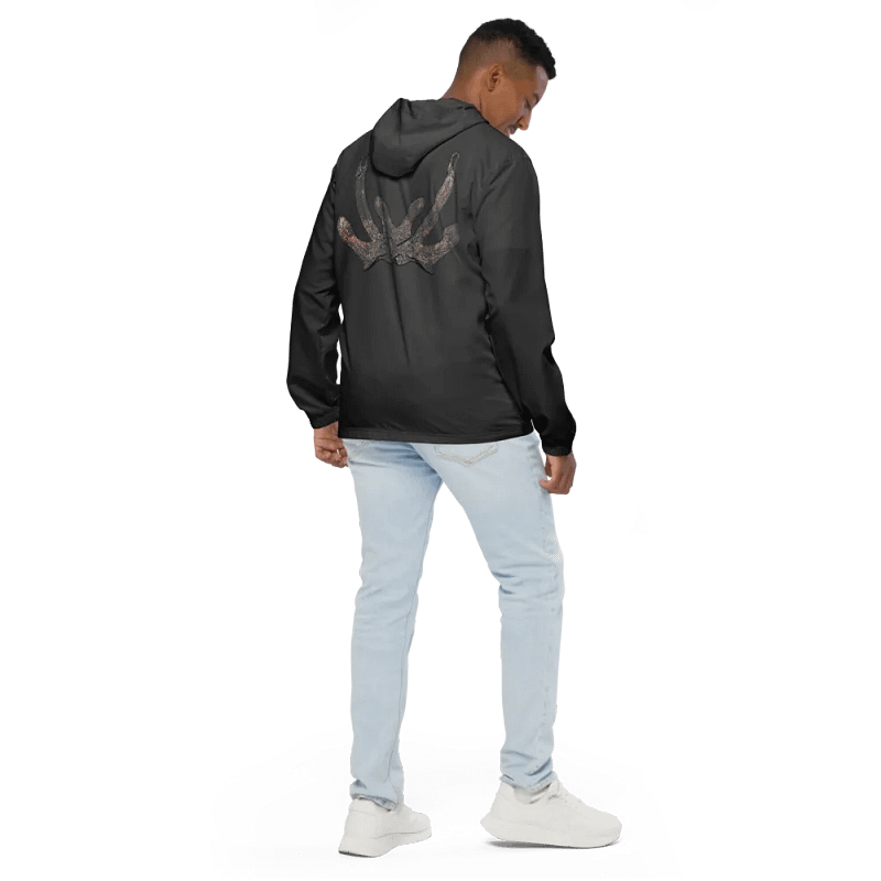Gray Anchor Windbreaker