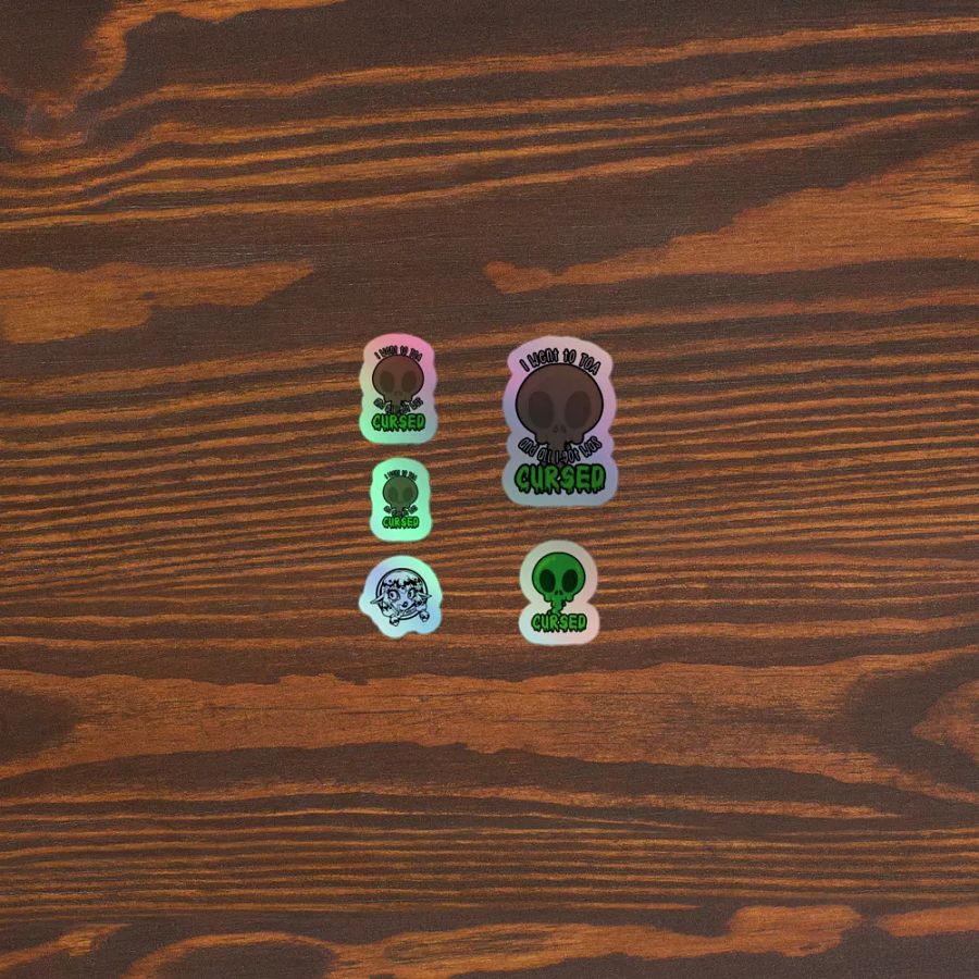 All I Got Was Cursed - Warrior - Holo Sticker Sheet product image (3)