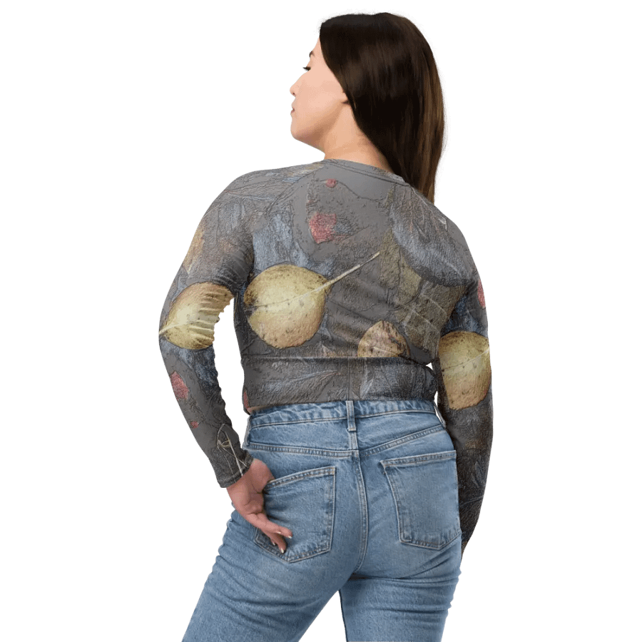Recycled Long Sleeve Crop Top - It Happennnns Camo - MossyOak product image (8)