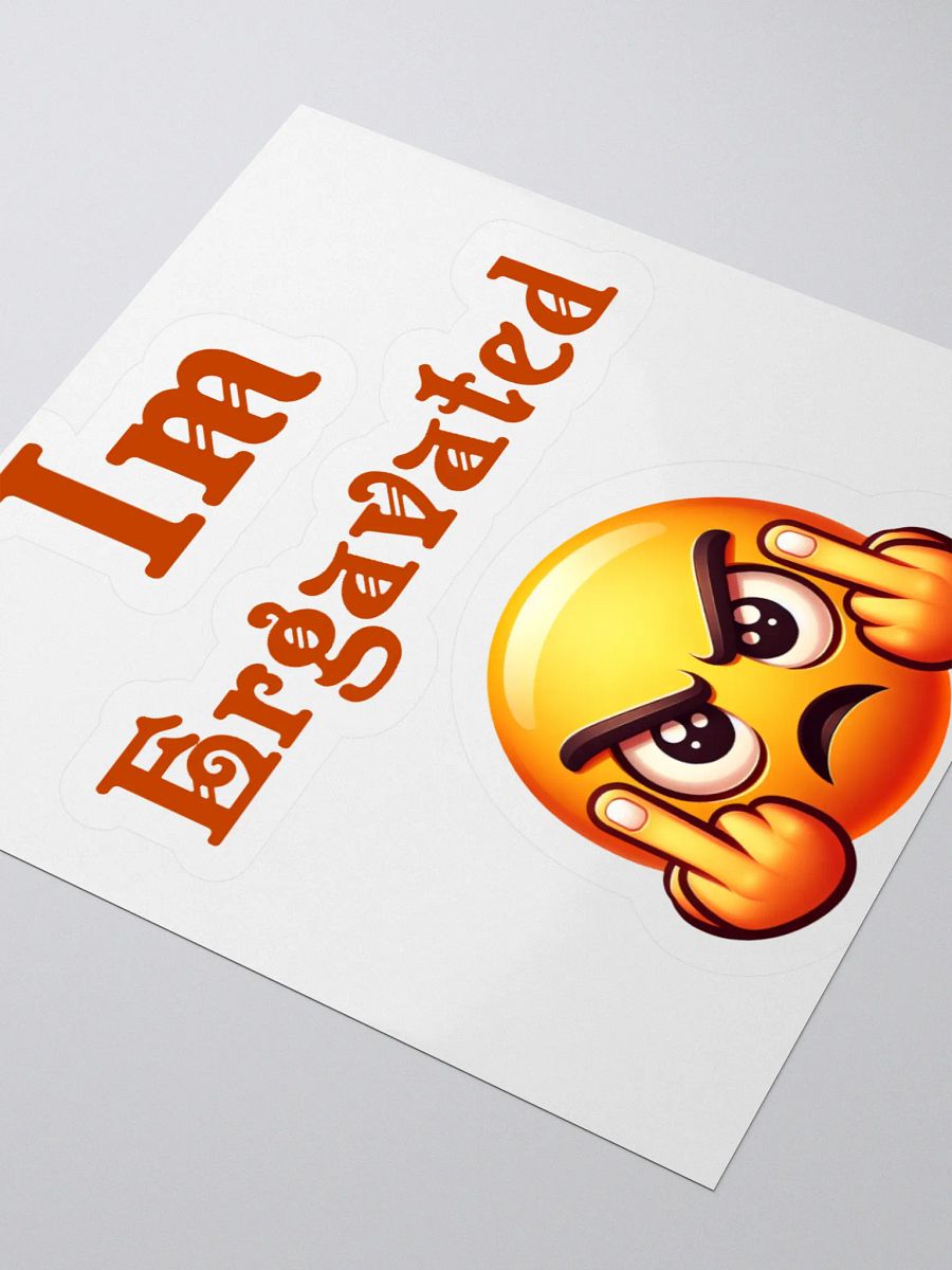 I'm Ergavated Kiss Cut Stickers product image (7)