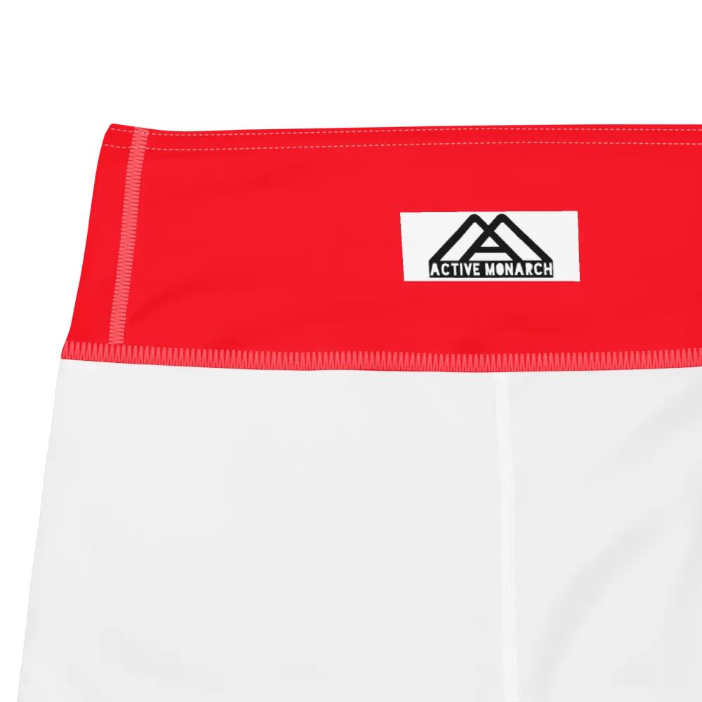 Bright Red Yoga Capri Leggings product image (7)