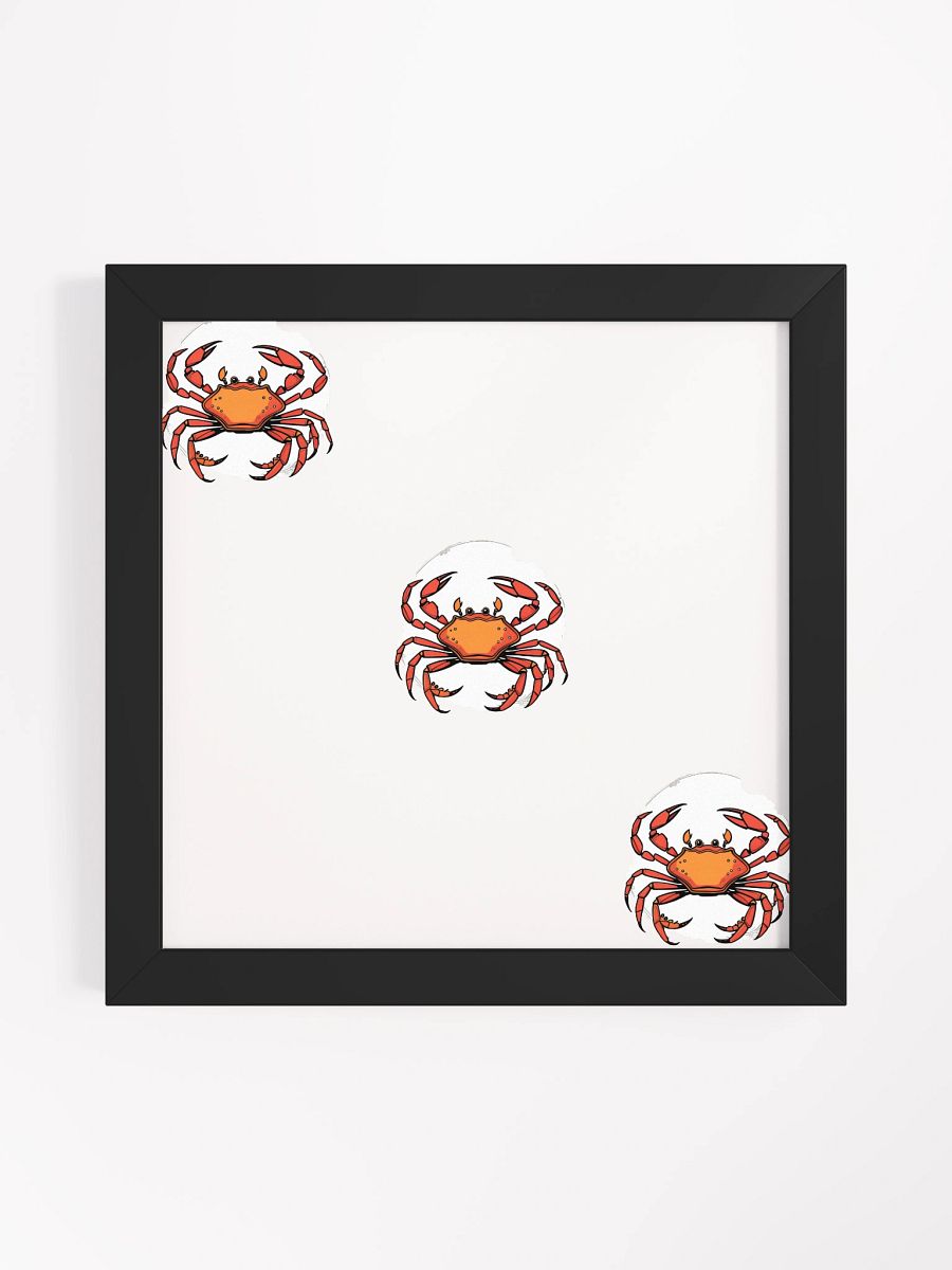 Crabtastic Cartoons Framed Matte Poster product image (5)