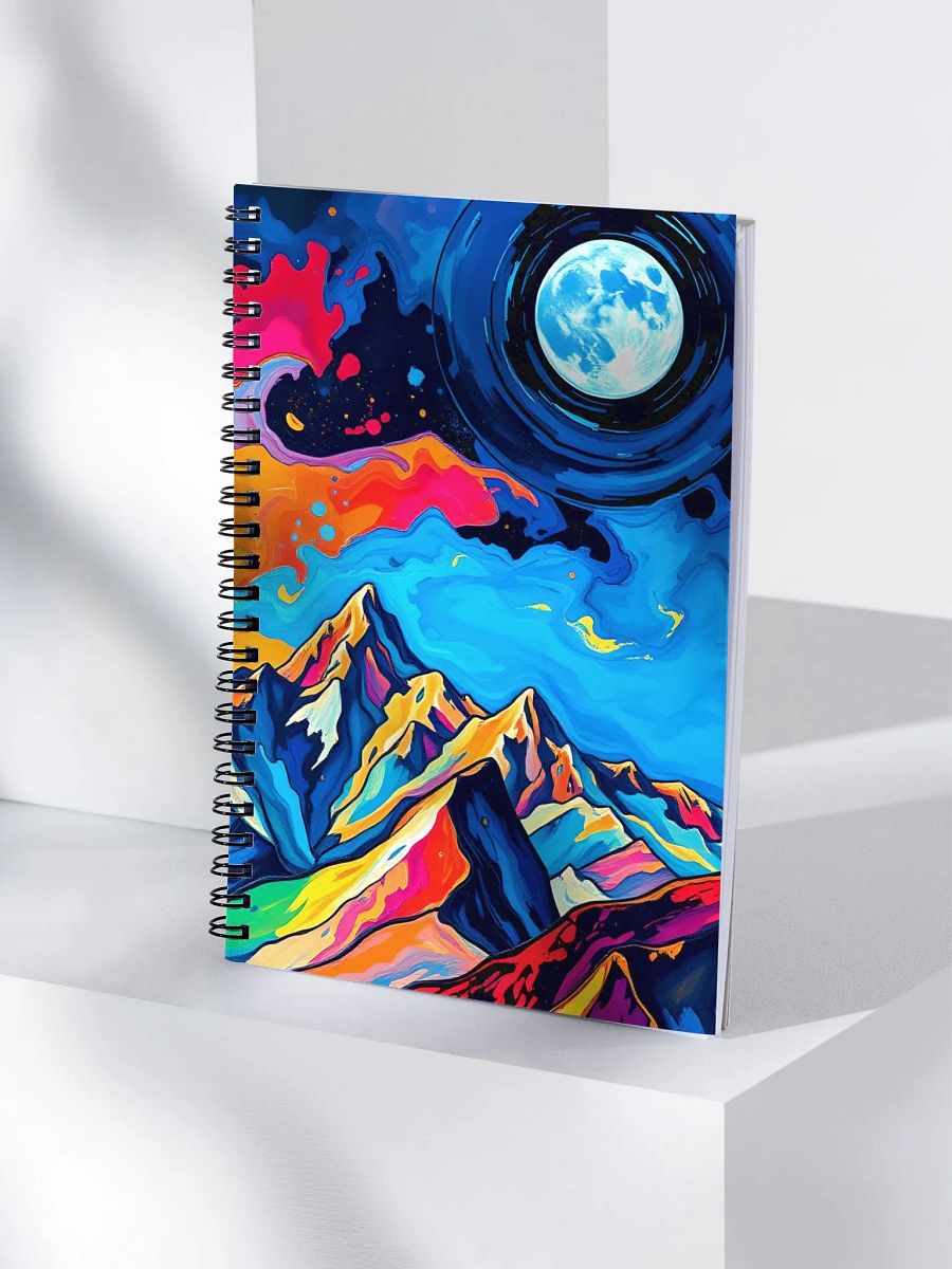 Moonlit Mountain Dreams Spiral Notebook product image (4)