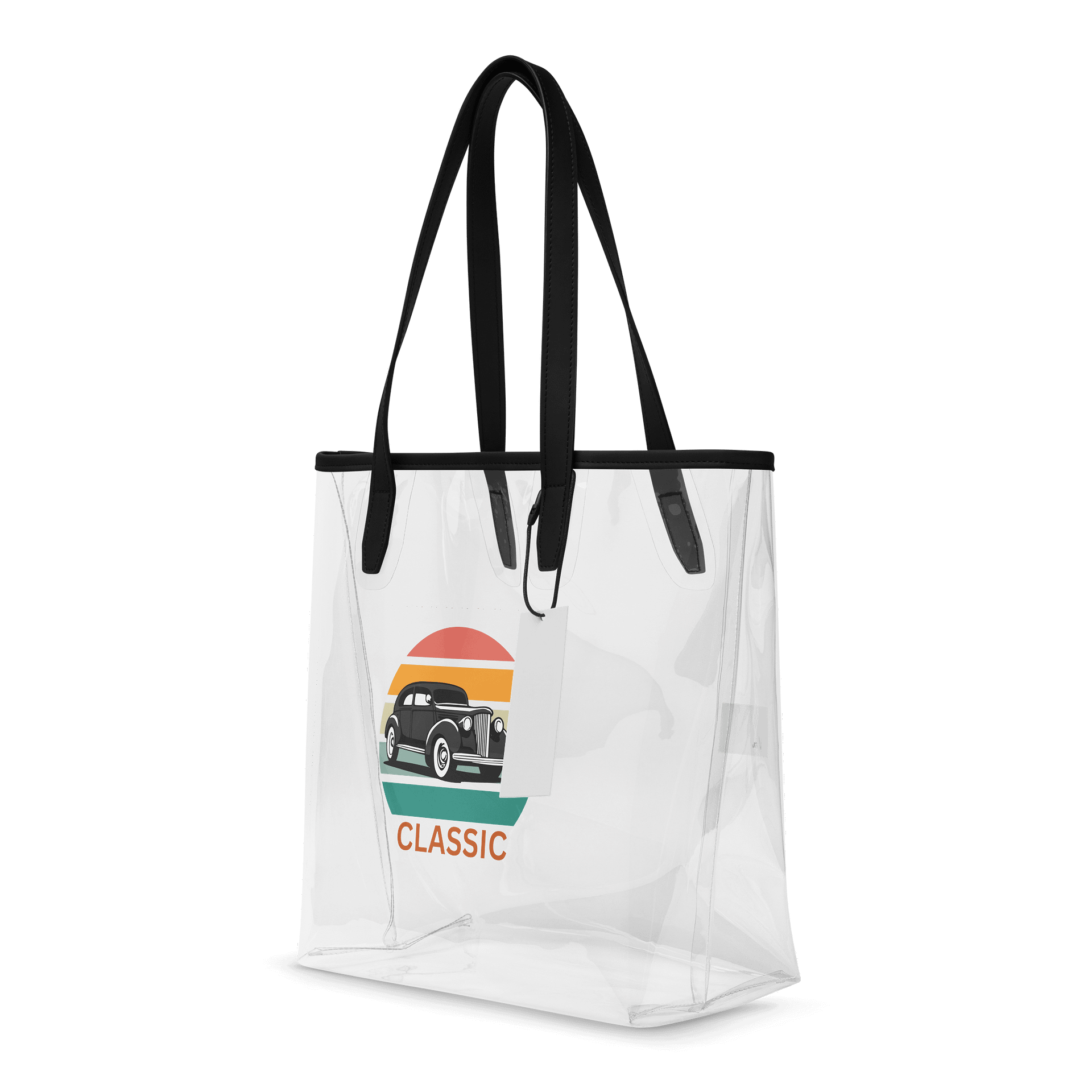 Retro Classic Car Clear Tote Bag product image (4)