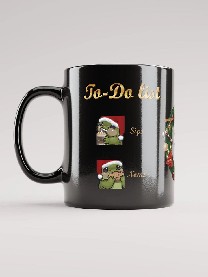 Lizzmas To-Do List Mug, black product image (2)