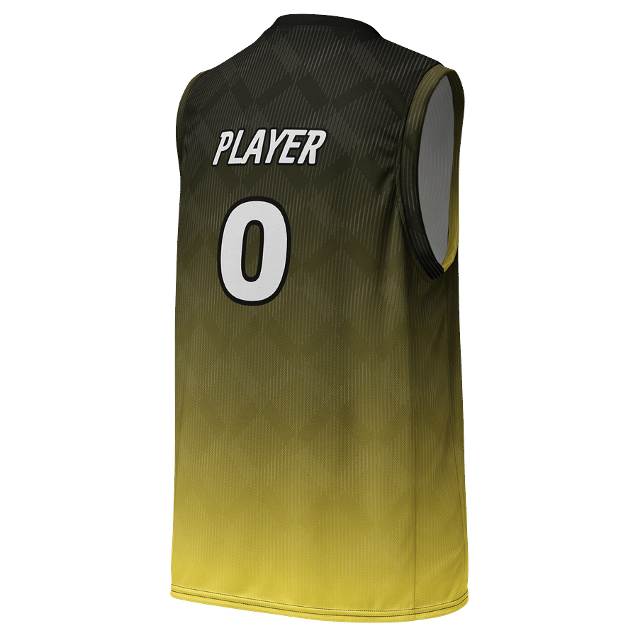 Black and Yellow Unisex Basketball Jersey | KingMafiaGaming product image (3)