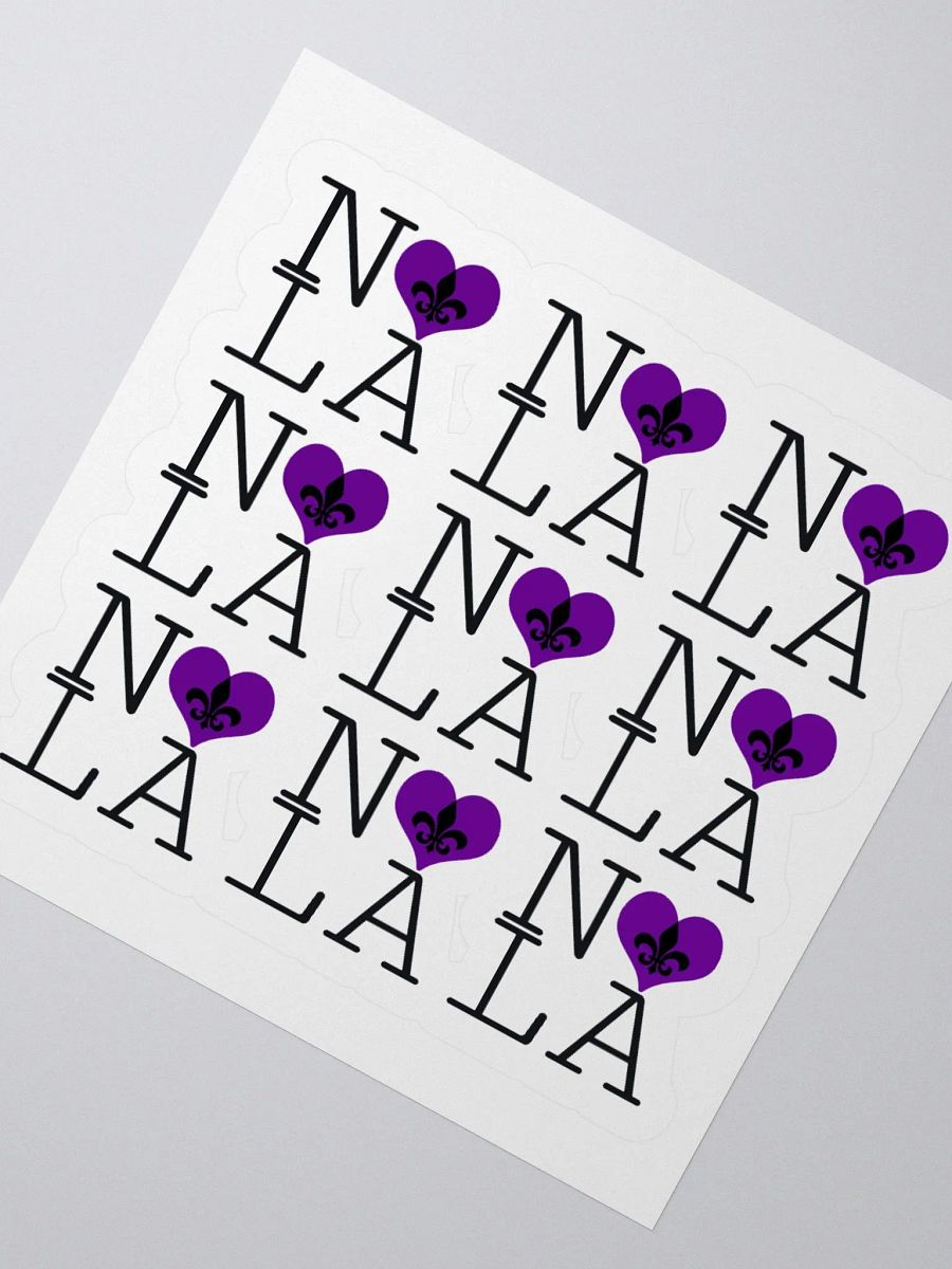 I LOVE NOLA **LEGACY STICKER** (PURPLE HEART) product image (2)