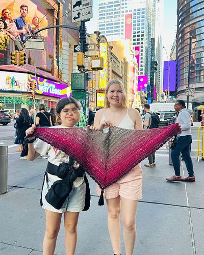 After 9 years I finally met Ana Lucia, the girl who inspired the Ana Lucia Shawl I designed back in 2018! 💗 Last week in New ...