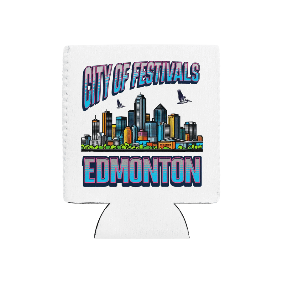 City of Festivals Edmonton Vibrant Can Cooler product image (1)