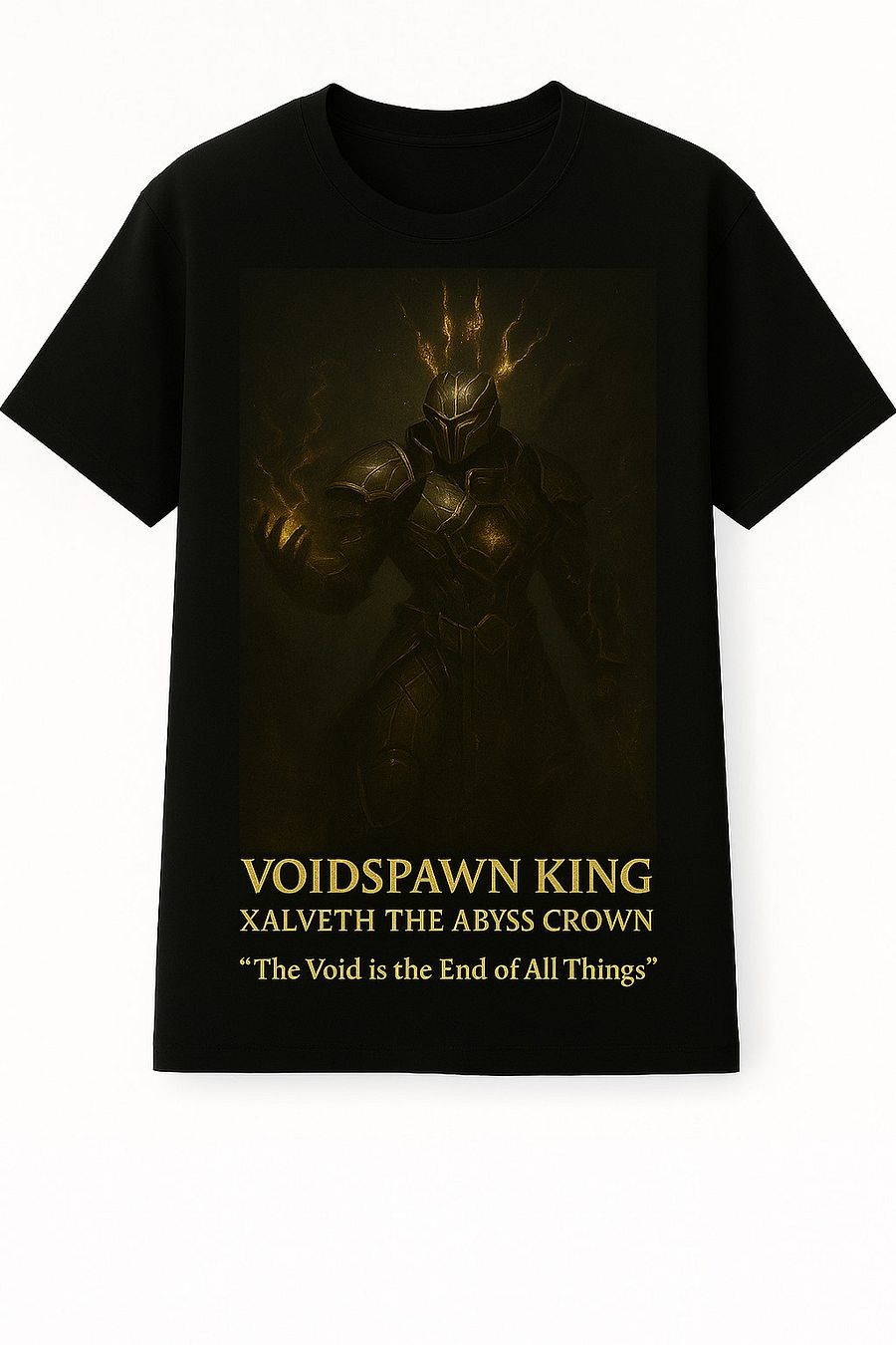 🖤 Voidspawn King: Xalveth The Abyss Crown T-Shirt product image (1)