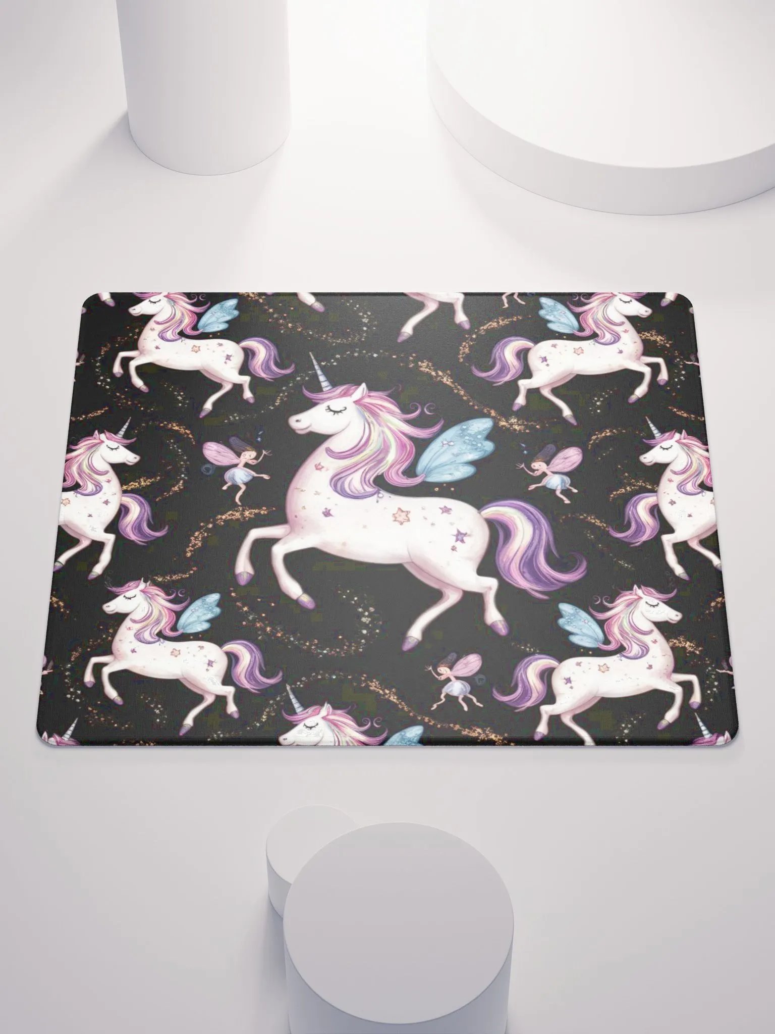 Enchanted Unicorn and Fairy Gaming Mouse Pad product image (1)