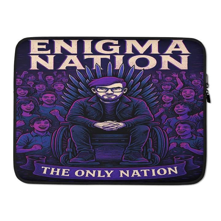 Enigma Nation Laptop Sleeve product image (2)