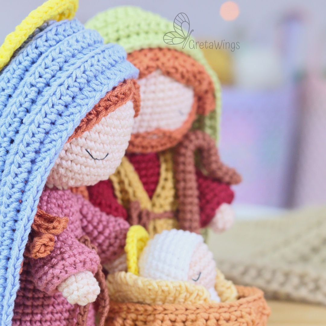 Patrón de amigurumi de la Natividad: María, José y el Niño Jesús por GretaWings (descarga digital) product image (3)