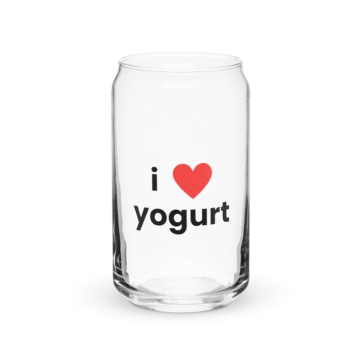 "i ❤ yogurt" can-shaped glass product image (2)