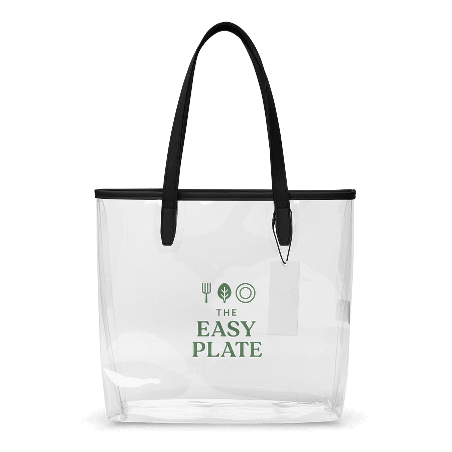 Green Urban Clear Tote: The Easy Plate Edition product image (1)