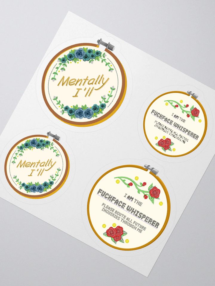 The Beauty of Embroidery sticker product image (2)
