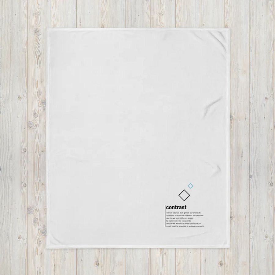 contrast blanket - light blue line product image (5)