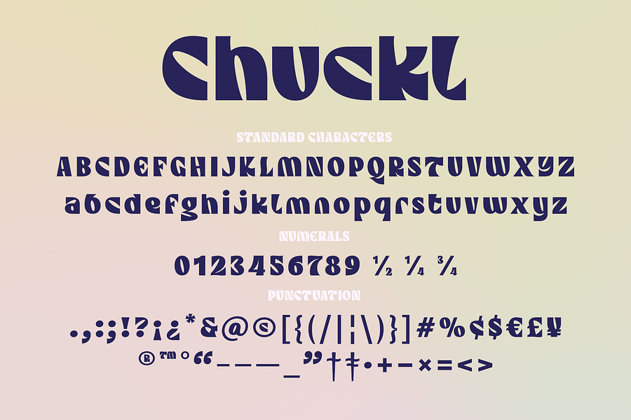 Chuckl | A Bold Display Typeface product image (6)