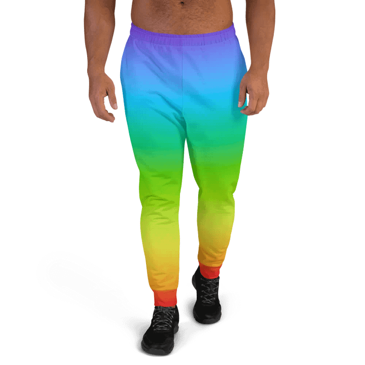 Rainbow Recycled Men's Joggers product image (2)