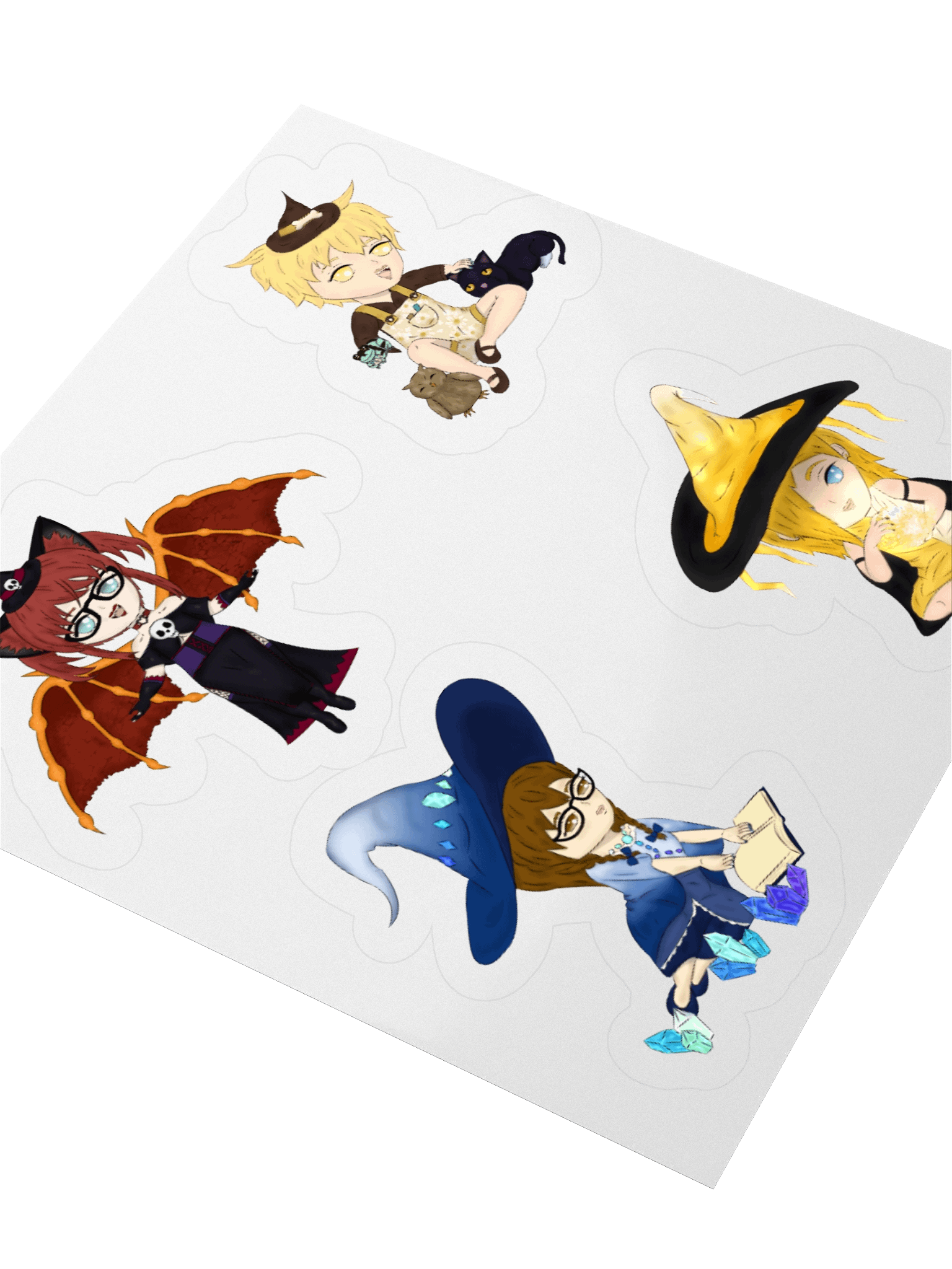 Witch Sticker Set | Choco, Puddin, Yuuki, Aidan product image (11)