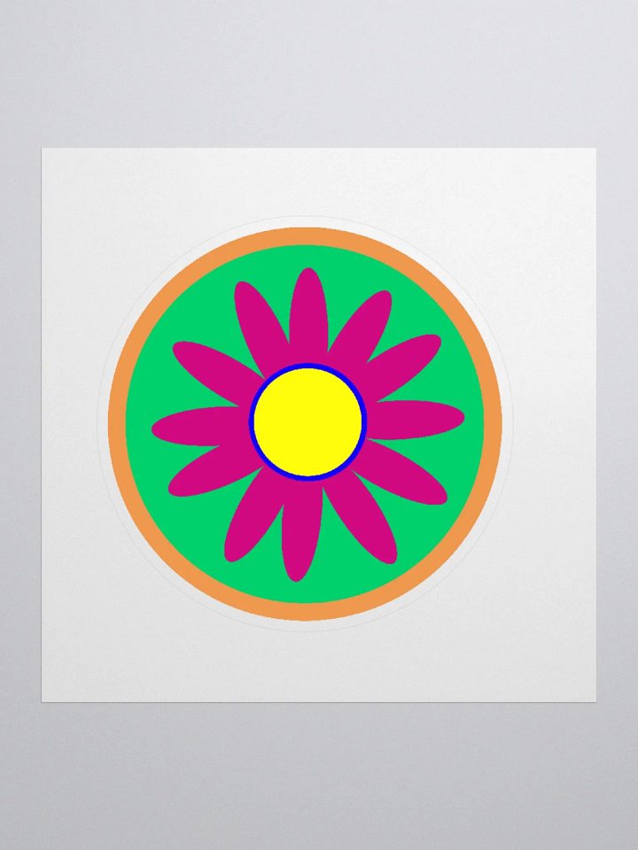 magenta daisy sticker product image (1)