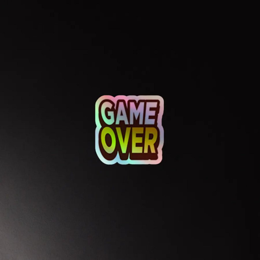 GAME OVER Holographic Sticker product image (2)