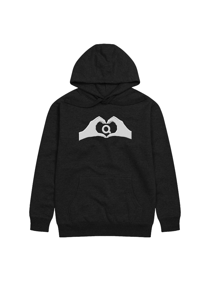 Heartfelt Love "Q" Embroidered Unisex Premium Hoodie product image (2)