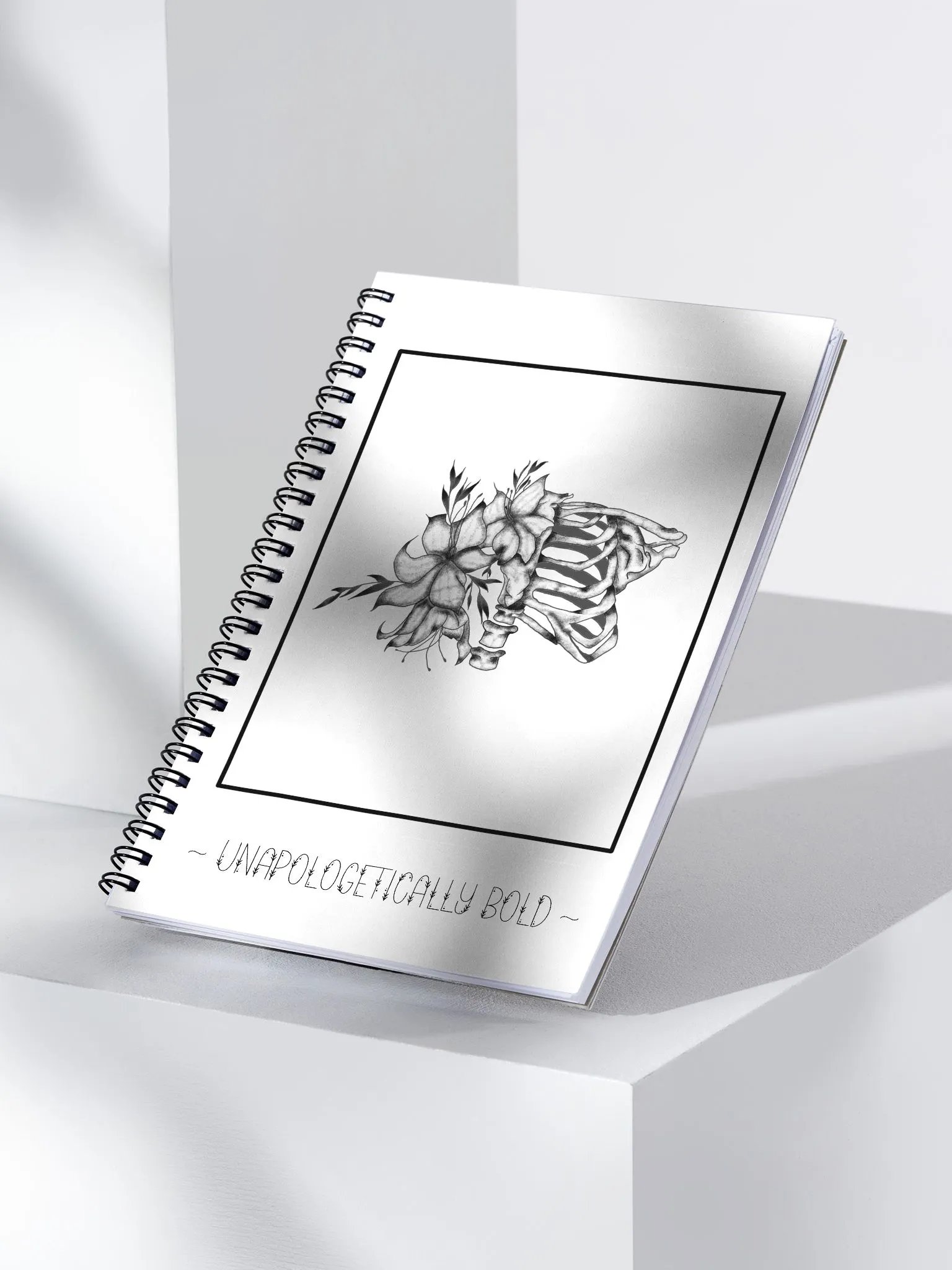 Unapologetically Bold Spiral Notebook (White) product image (3)