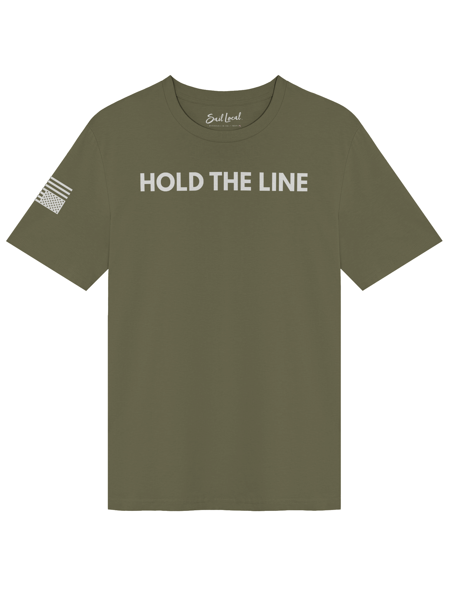 HOLD THE LINE Distress Flag Tee product image (1)