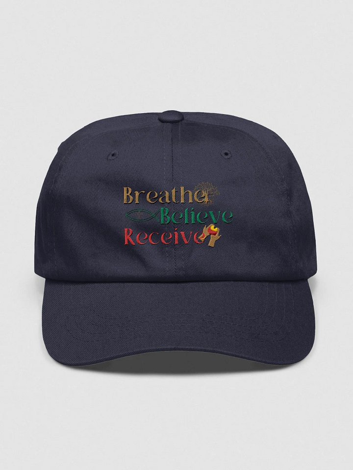 Breathe Believe Receive Yupoong Classic Dad Hat, Inspirational Motivational, Self-Affirmation, Positive Vibes, Gift Idea product image (1)