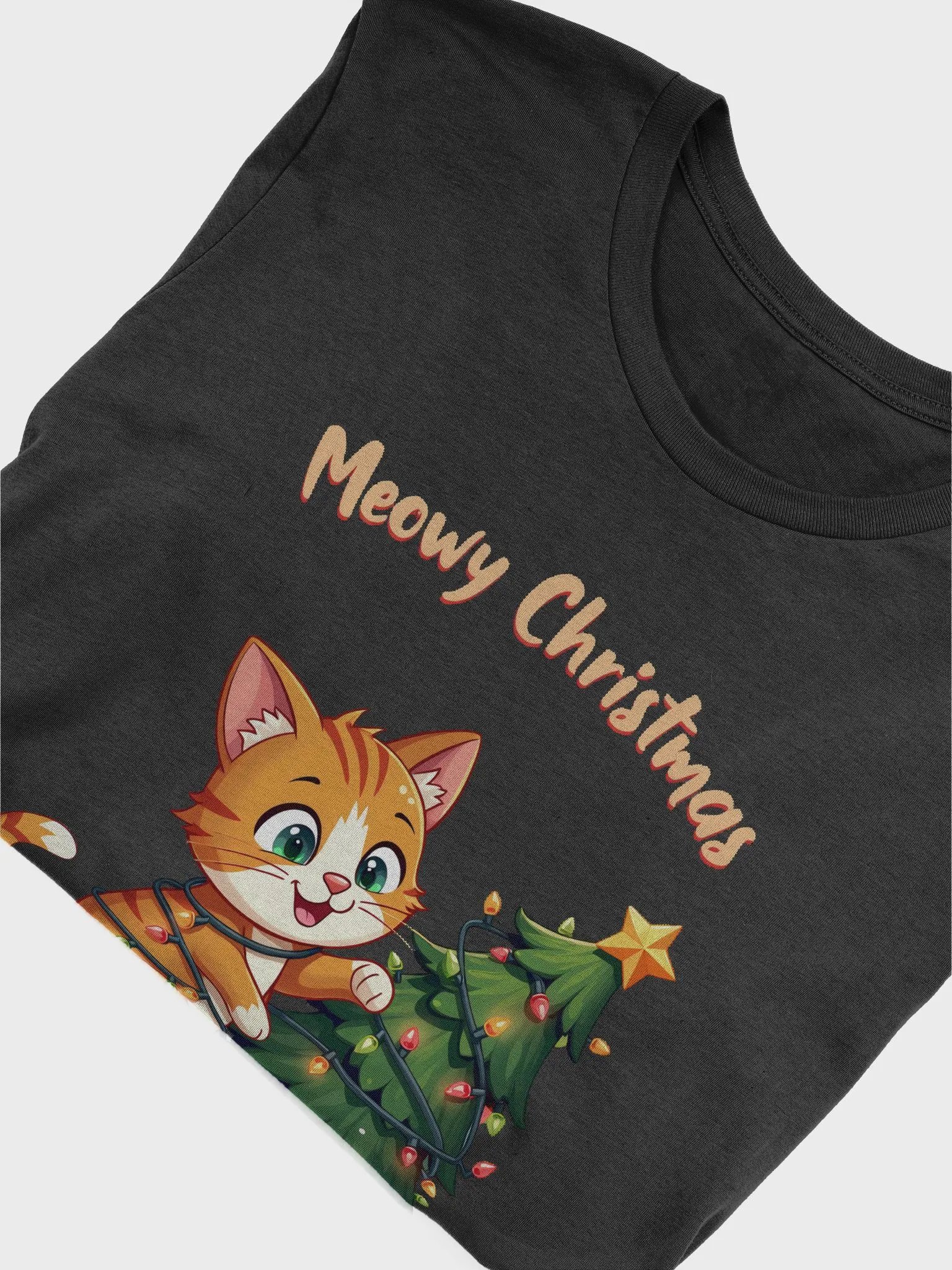 Meowy Christmas Cat T-Shirt product image (6)