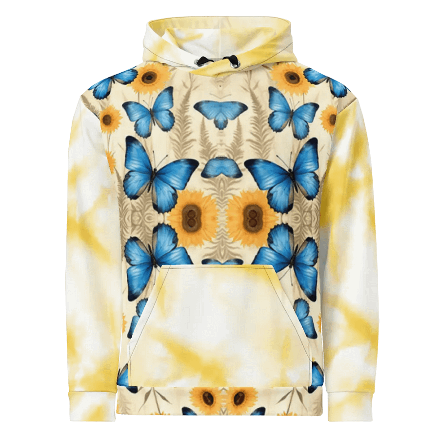 Sunflower and Butterfly Beauty All-Over Unisex Hoodie product image (1)
