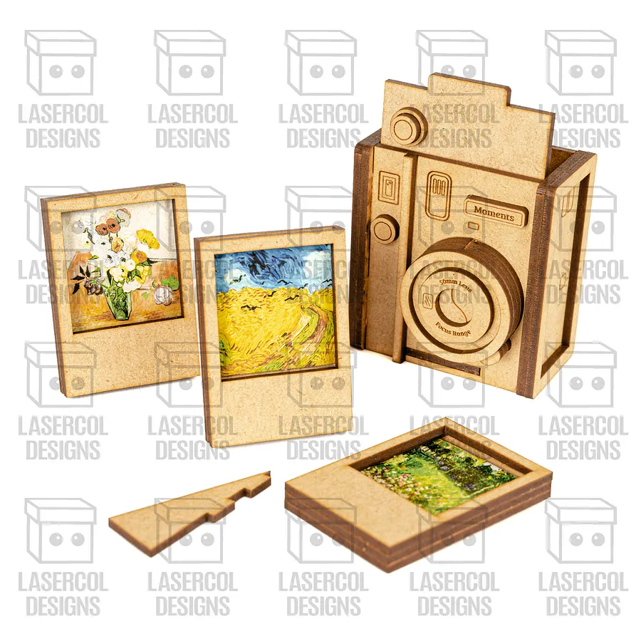 Instant Camera Photo Frames Box - Laser Cut Files product image (5)