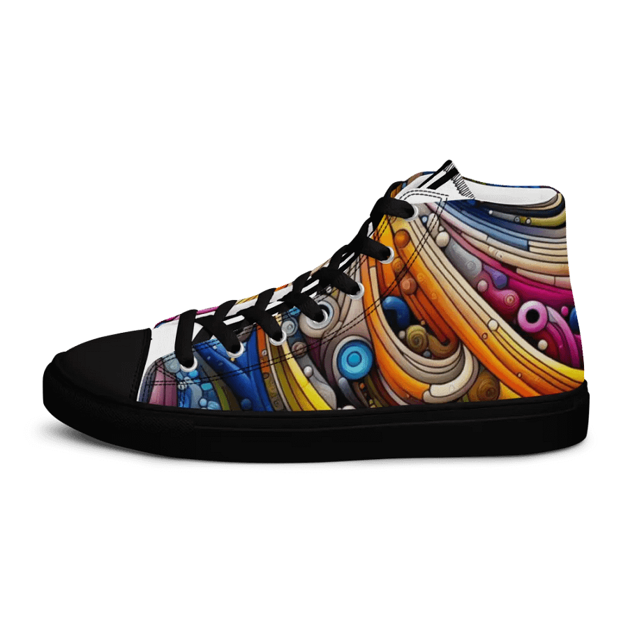 Women's High Top Canvas Shoes -colourful vibrant and trendy design product image (6)