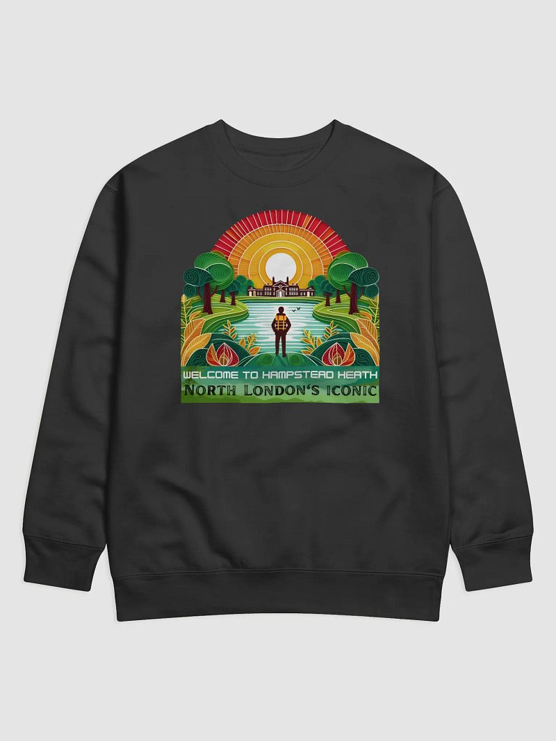 Hampstead Heath Retro Travel Poster Sweatshirt